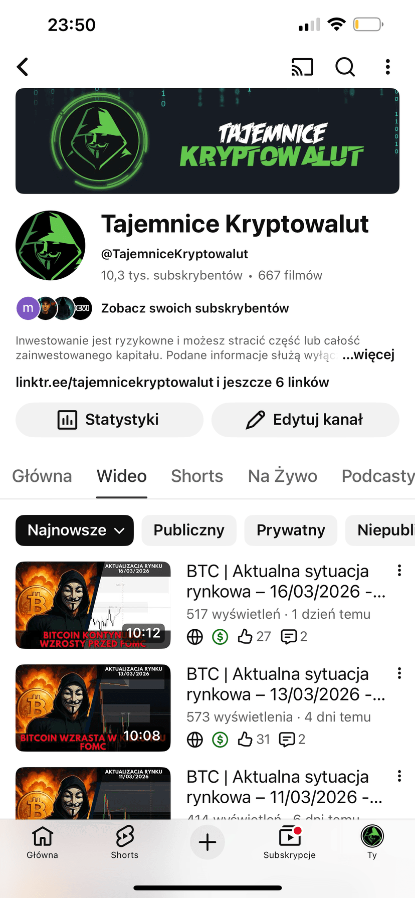 Telegram - Tajemnice Tradingu